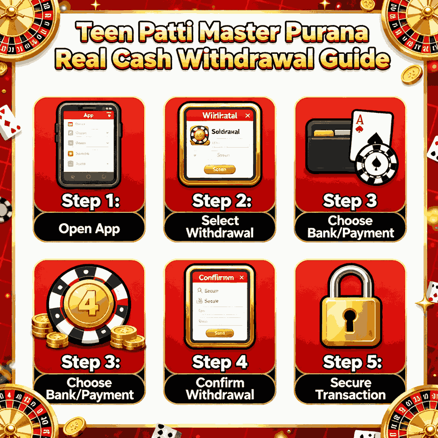 Teen Patti Master Real Cash Withdrawal Process